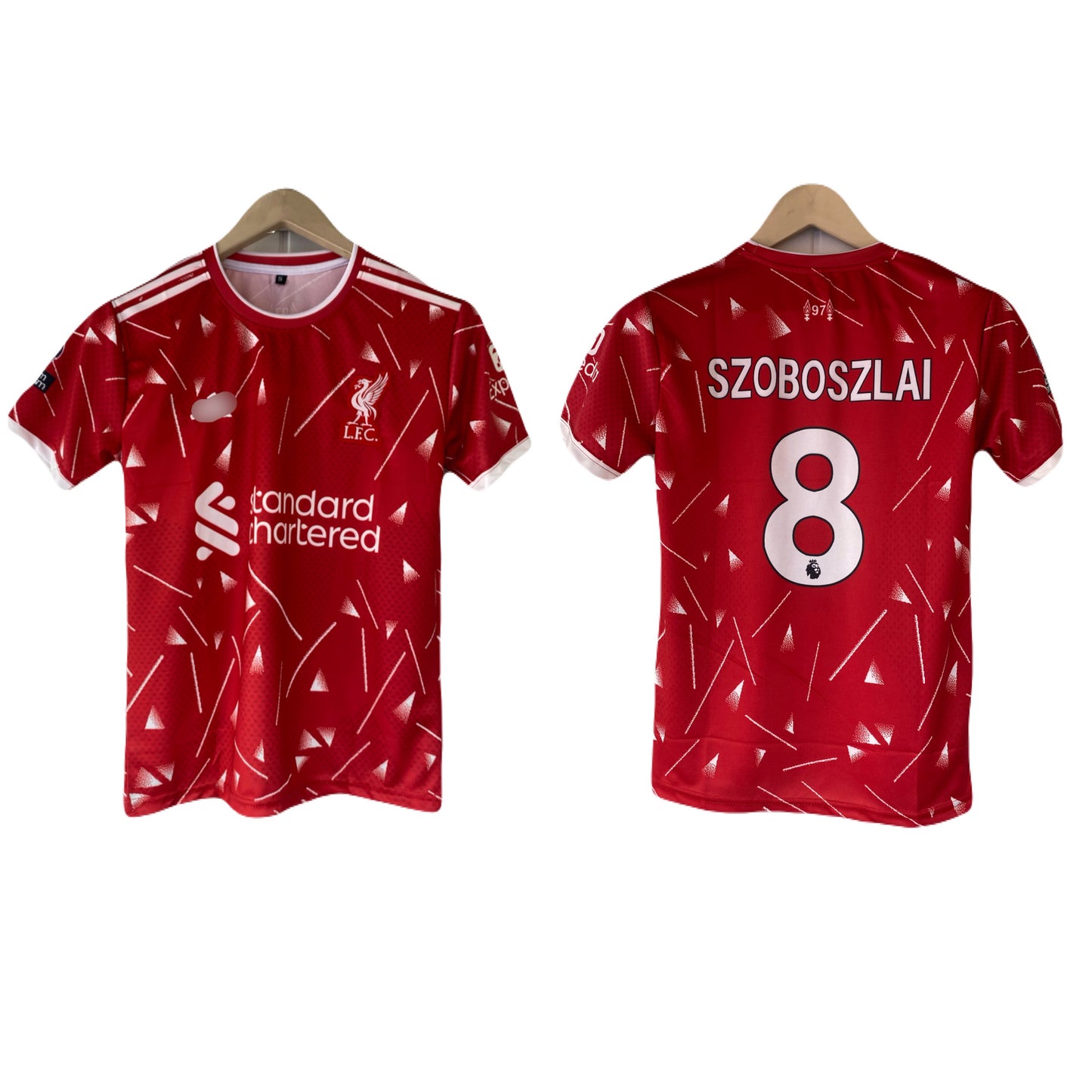 Szoboszlai Liverpool new season home kit Half sleeve embroidery jersey - P2198