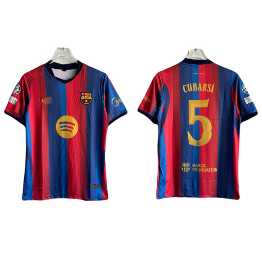 Cubarsi Barcelona home kit 2026/27 Half sleeve embroidery jersey - P2476