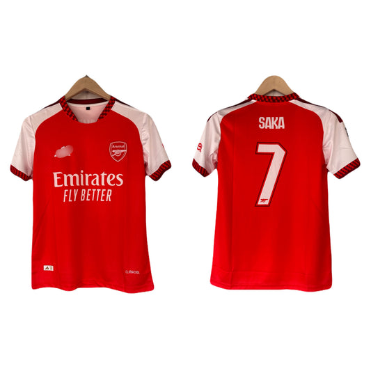 Saka Arsenal 2026-27 Home Half Sleeve Embroidery Jersey - P2282