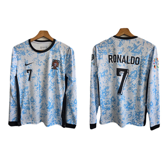 Portugal 2024 away kit ronaldo full sleeve p46 - ms retro store