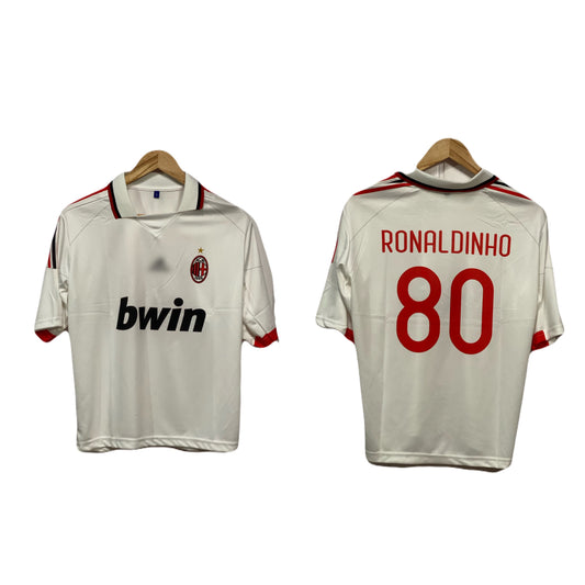 Ac milan 2009-10 Away kit Ronaldinho Five sleeve - Ms Retro Store