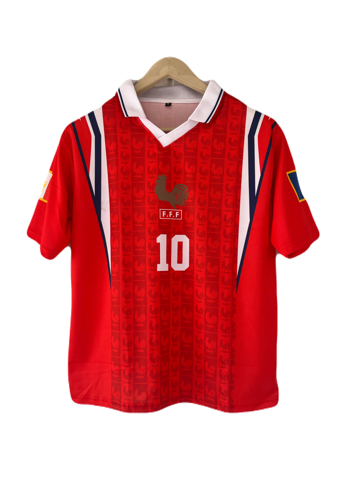 France 1998/2000 Zidane special edition Five Sleeve  collar Sublimation Jersey - P1693 Ms Retro Store