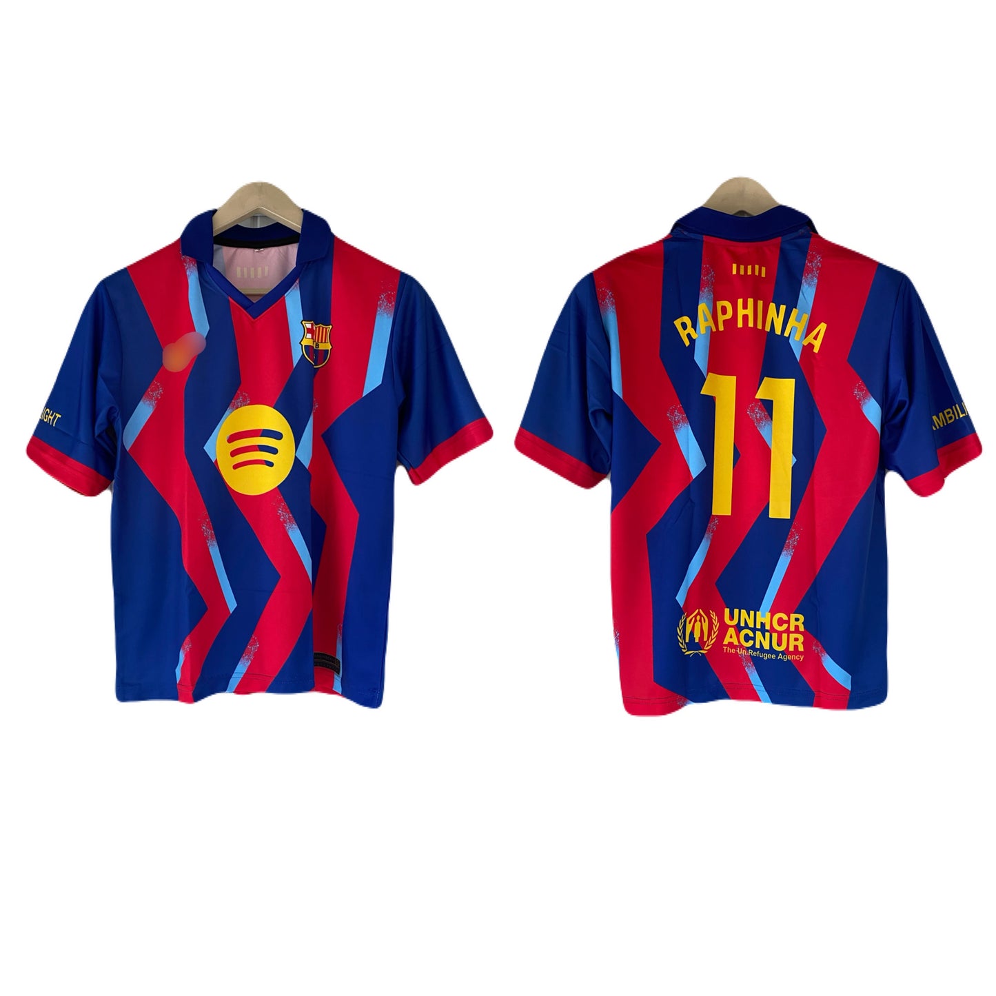 Raphinha Barcelona Five sleeve Collar Sublimation jersey- P2204
