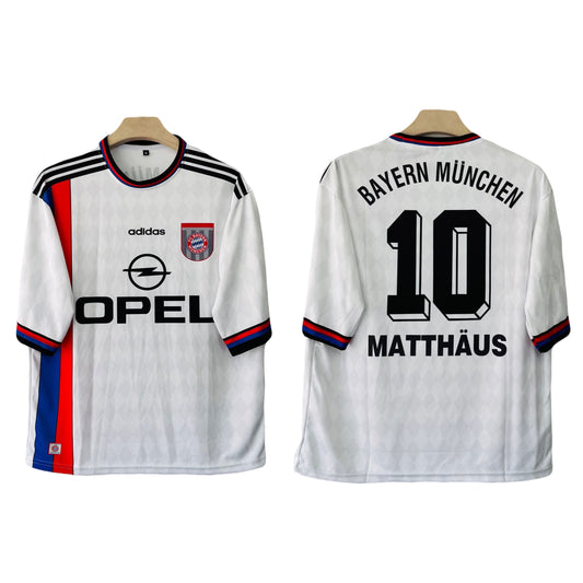 Bayern Munich 1996-98 Away kit Matthaus Five sleeve - Ms Retro Store