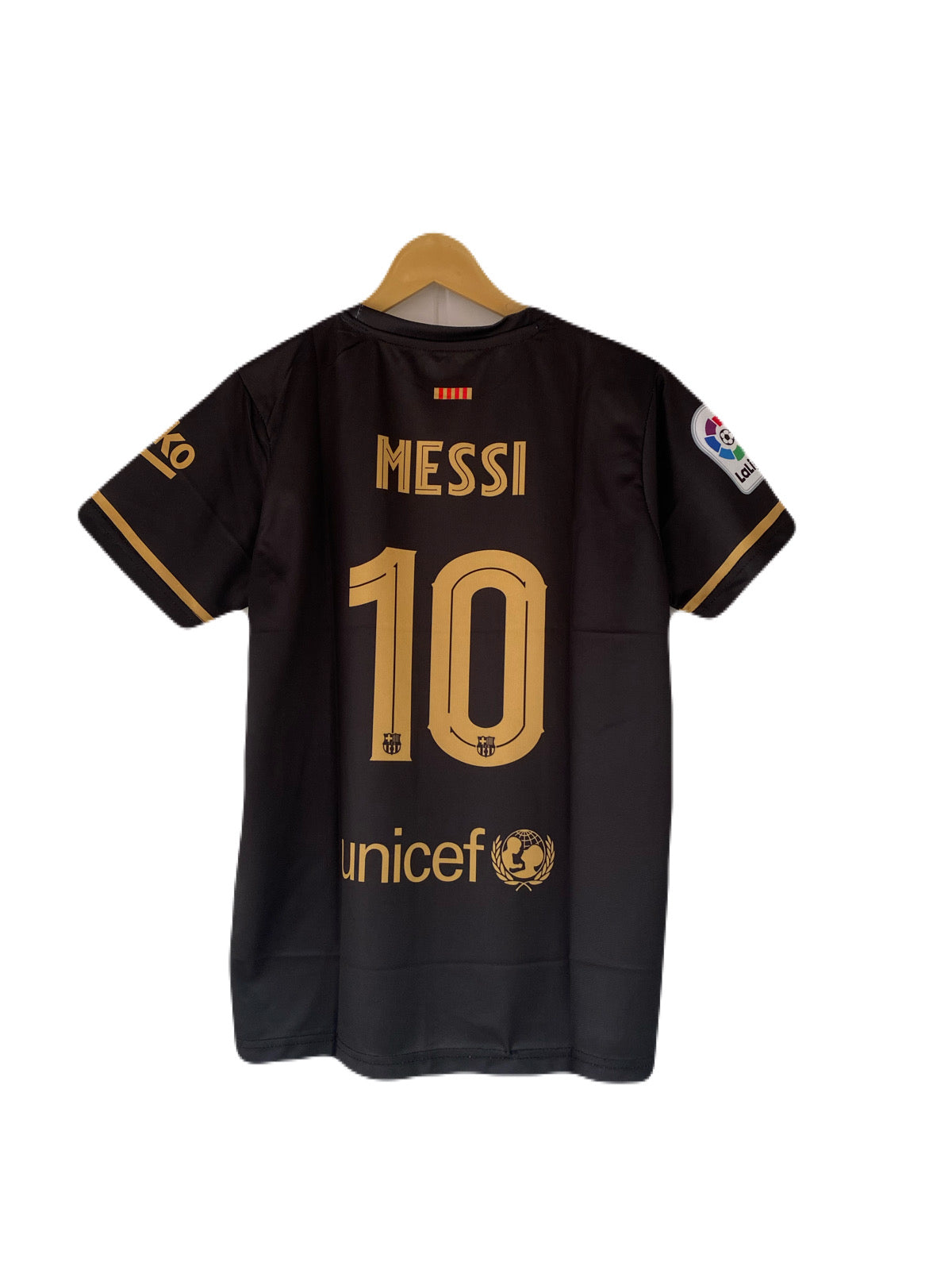 Barcelona Messi 2020-21 Away Half Sleeve Embroidery Jersey - P2710