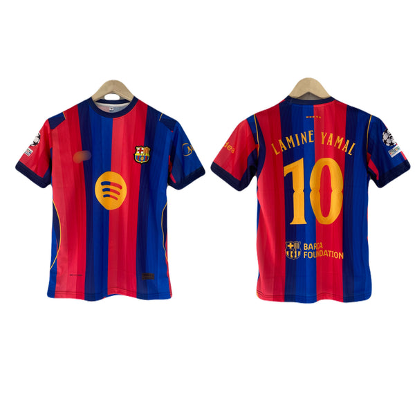 Yamal Barcelona 2026-27 home kit Half sleeve embroidery jersey - P2388