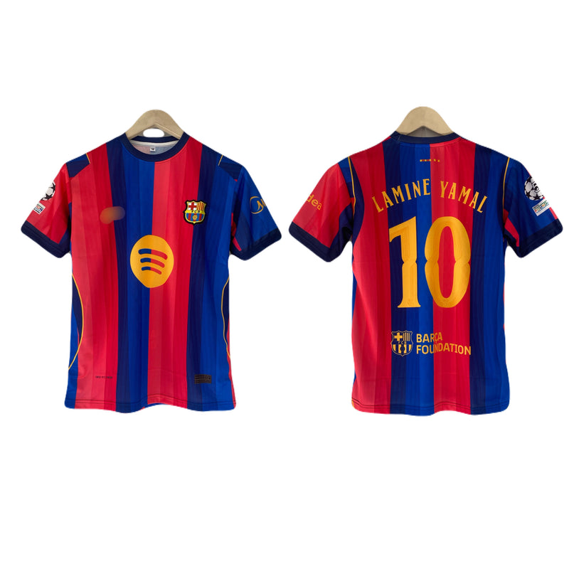 Yamal Barcelona 2026-27 home kit Half sleeve embroidery jersey - P2388
