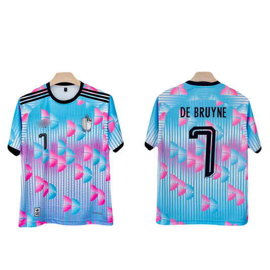 Belgium  2026 World Cup Away de bruyne Half Sleeve Sublimation Jersey - Ms Retro Store
