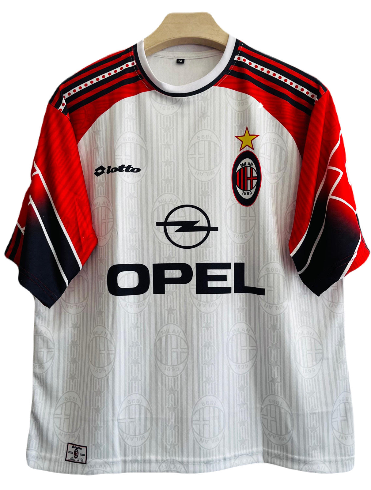 Ac milan 1997/98 away kit five sleeve - ms retro store