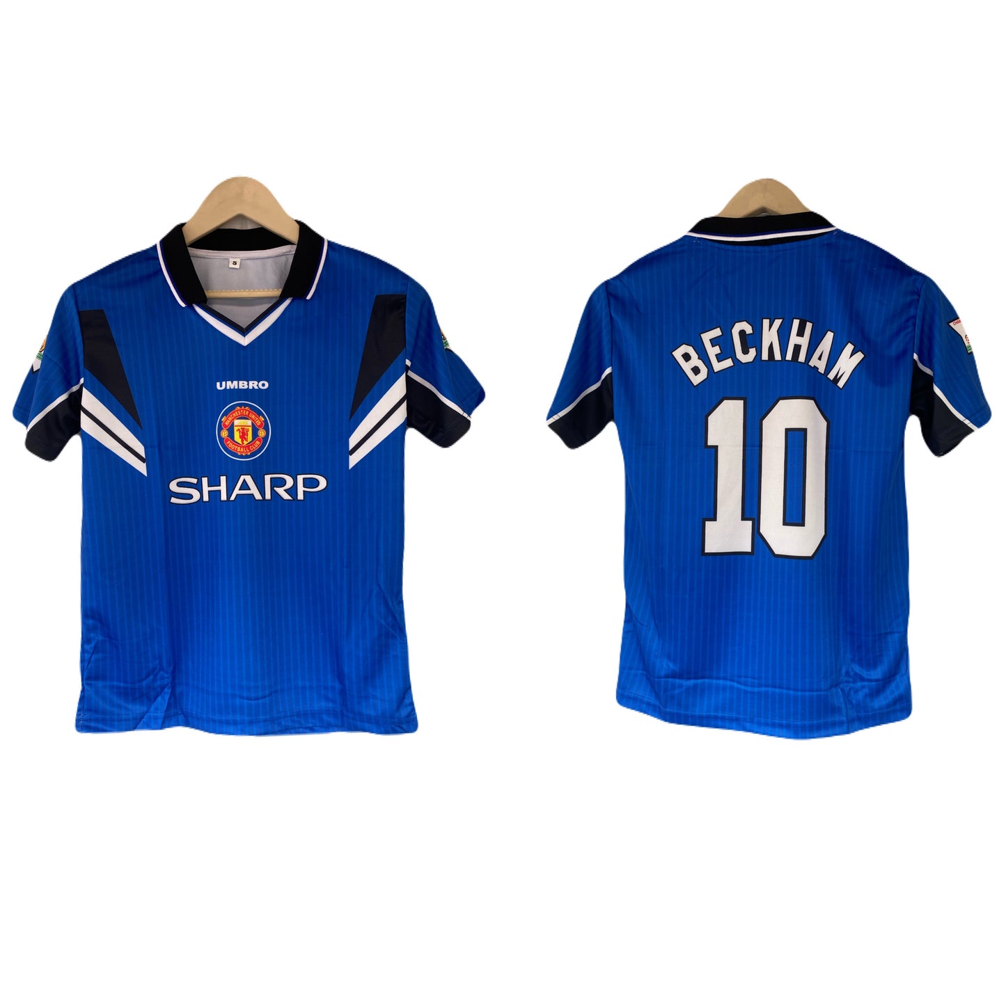 Beckham Manchester united 1996 away half sleeve  sublimation -