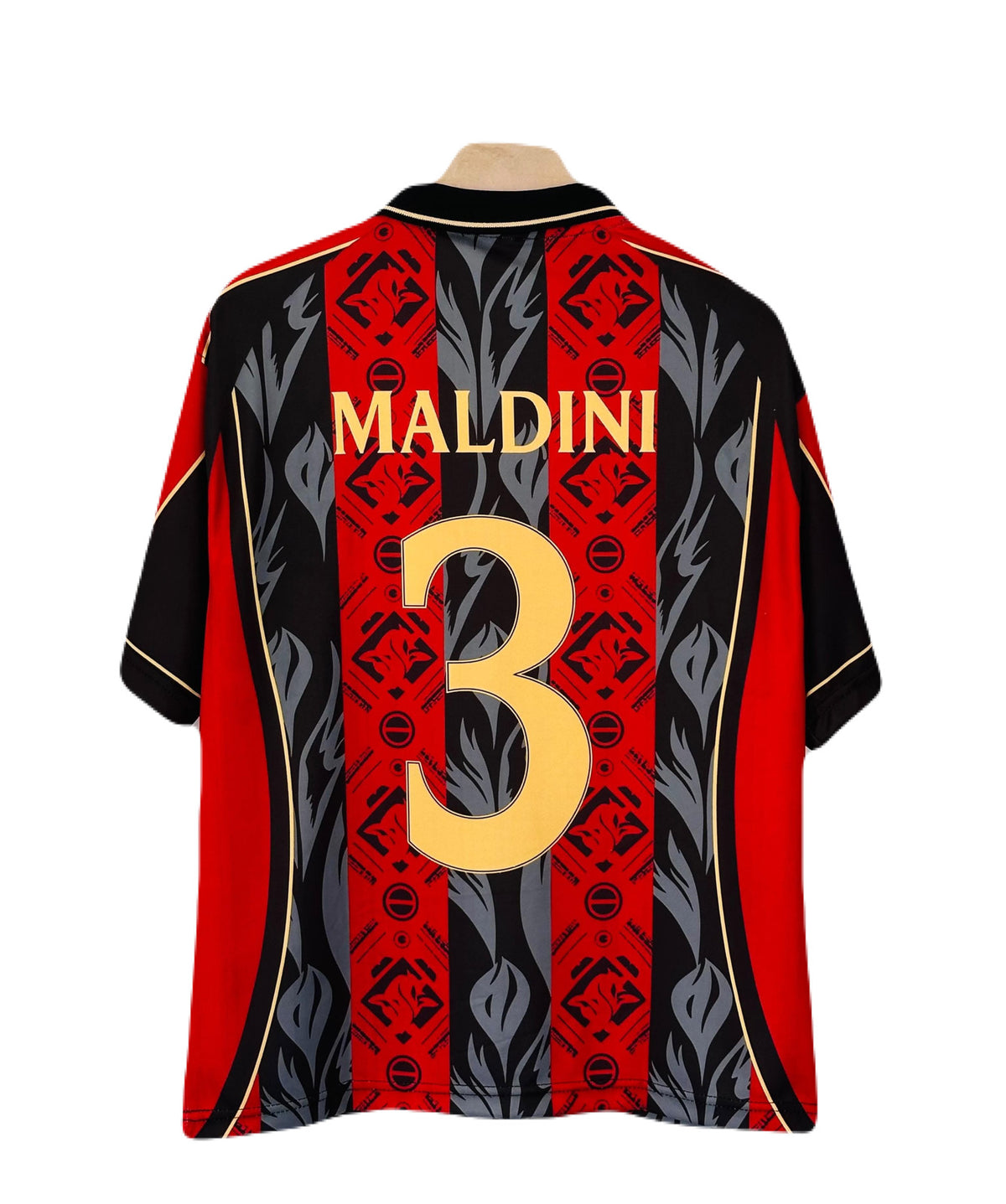 Maldini Ac milan Five sleeve Collar Sublimation jersey- P2641