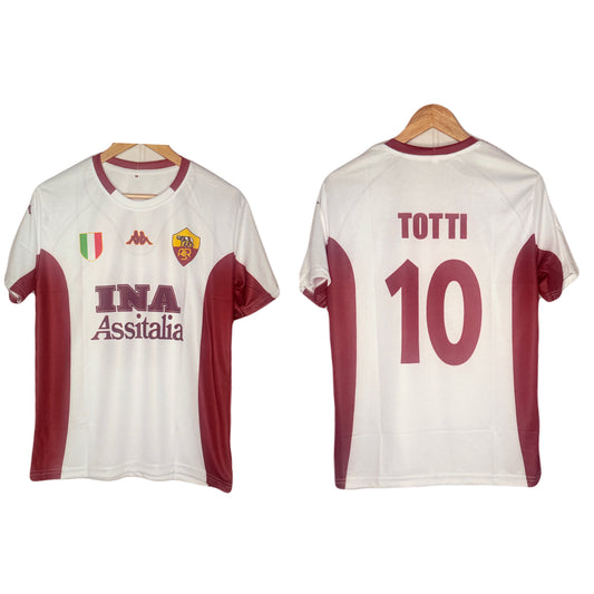 As Roma 2009-10 Away Kit Totti Half Sleeve - P734 Ms Retro Store