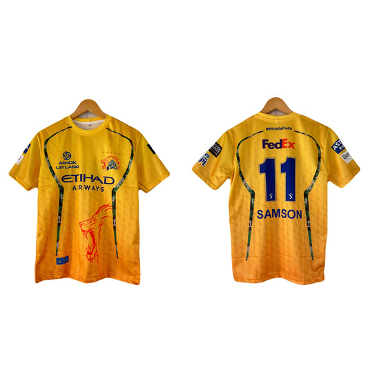Csk Chennai super kings sanju samson 2026 IPL  jersey - ms retro store