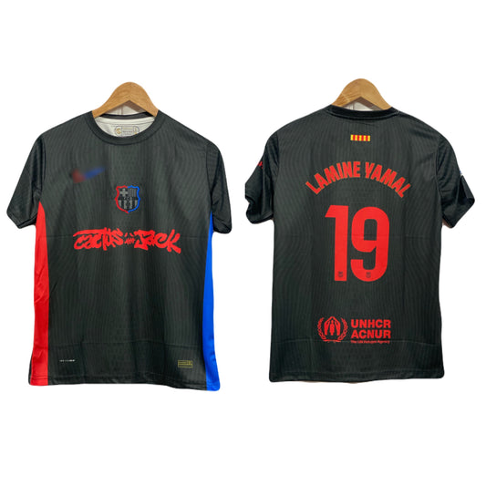 Barcelona x travis scott jersey yamal 19  away - ms retro store