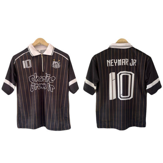 SantosXCharlie  Edition Neymar Five Sleeve zip collar Sublimation Jersey - P2000 Ms Retro Store