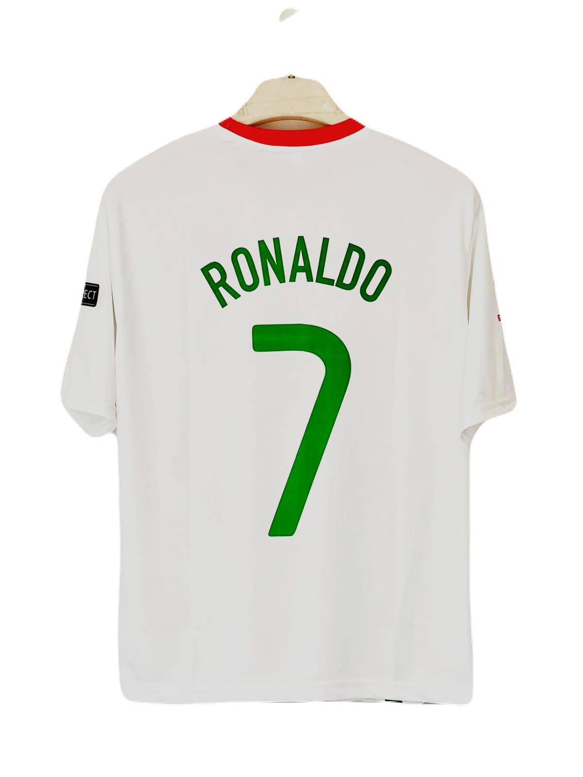 Portugal 2008 Away kit Ronaldo 7 Five sleeve Jersey