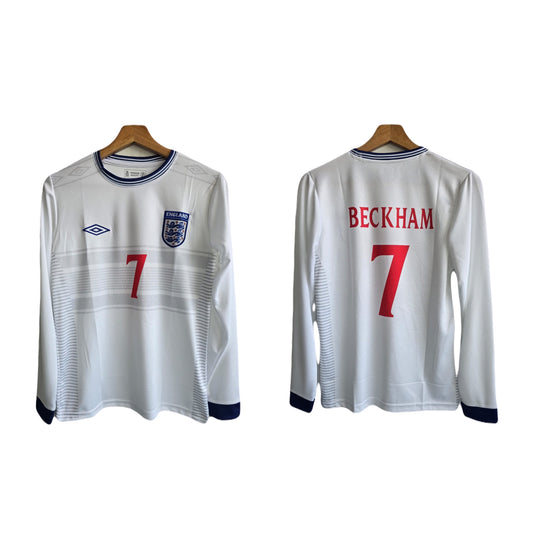 England 2000 home jersey beckham full sleeve - ms retro store