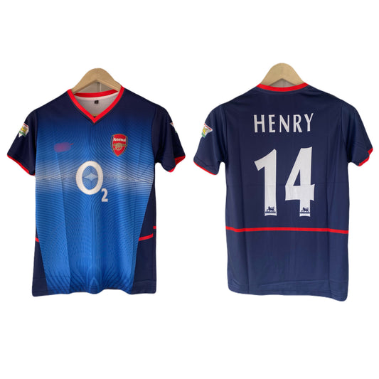 Arsenal 2002-03 Away kit Henry Half sleeve - P2136
