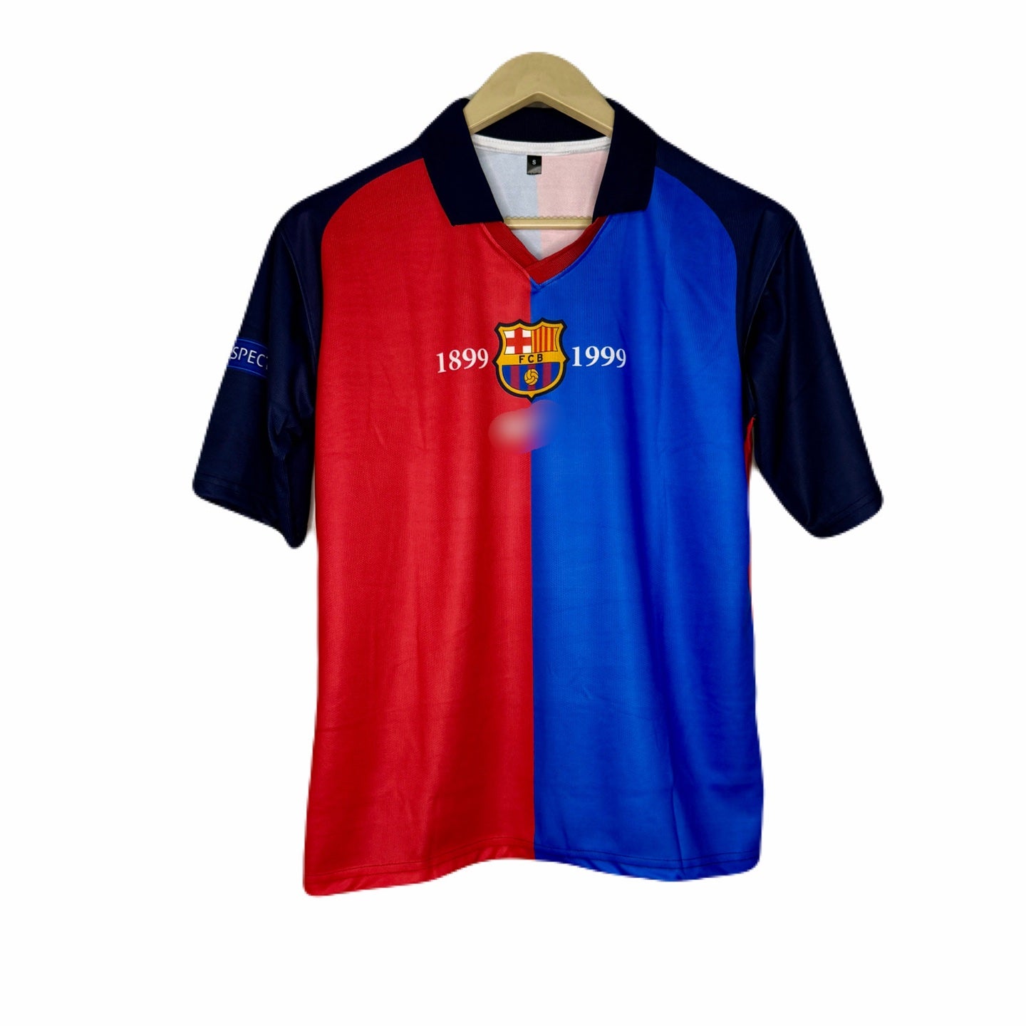 Fc Barcelona 1999-00 Messi Five Sleeve - P1201 Ms Retro Store