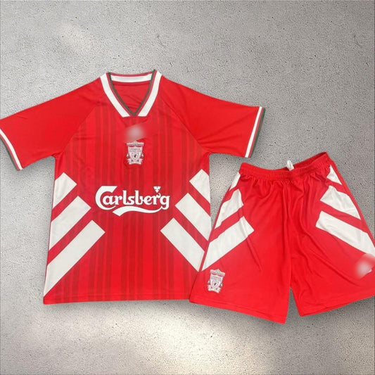 Liverpool 1993/95 home jersey with shorts - ms retro store