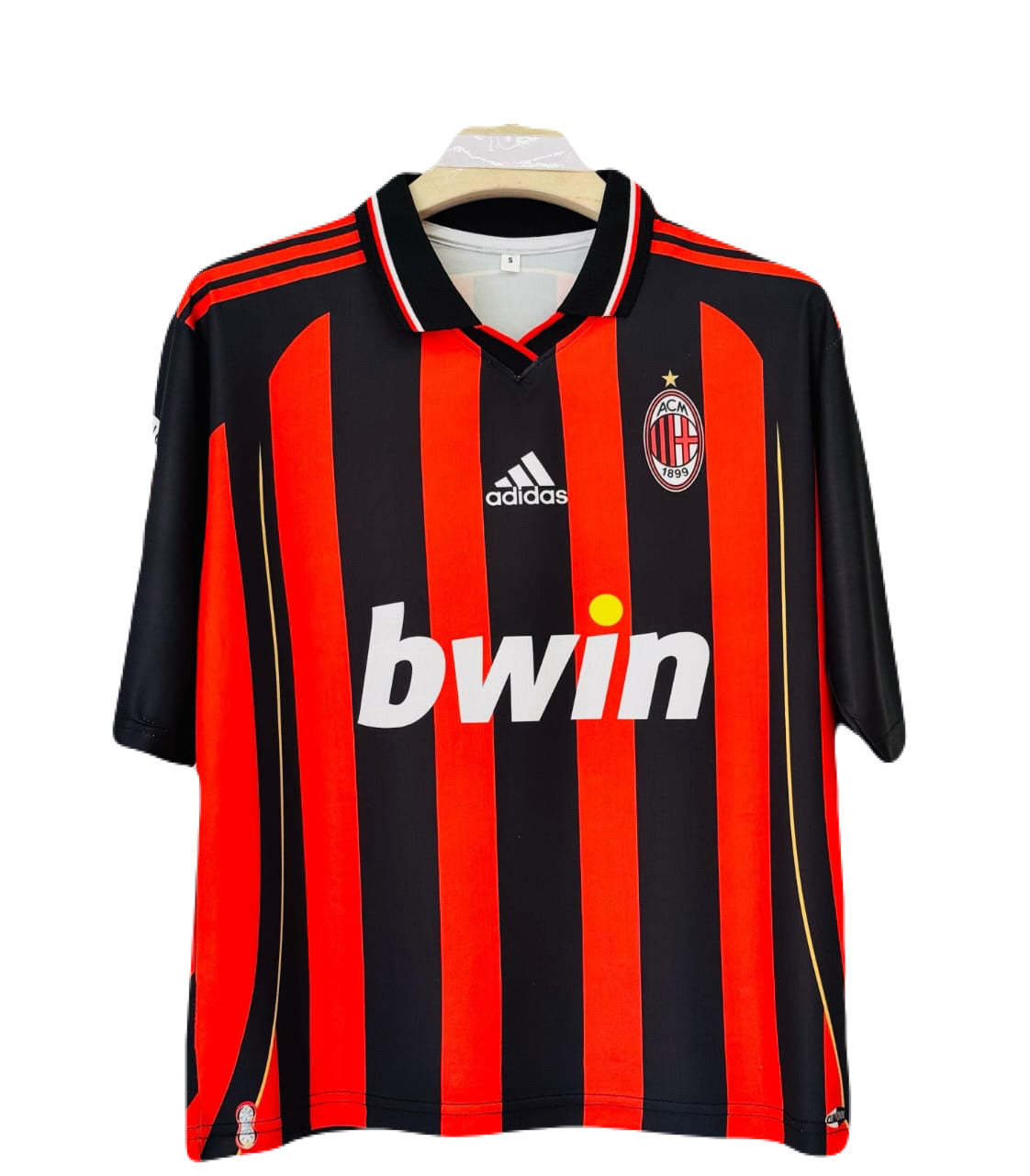 Kaka ac milan vintage jersey five sleeve - ms retro store