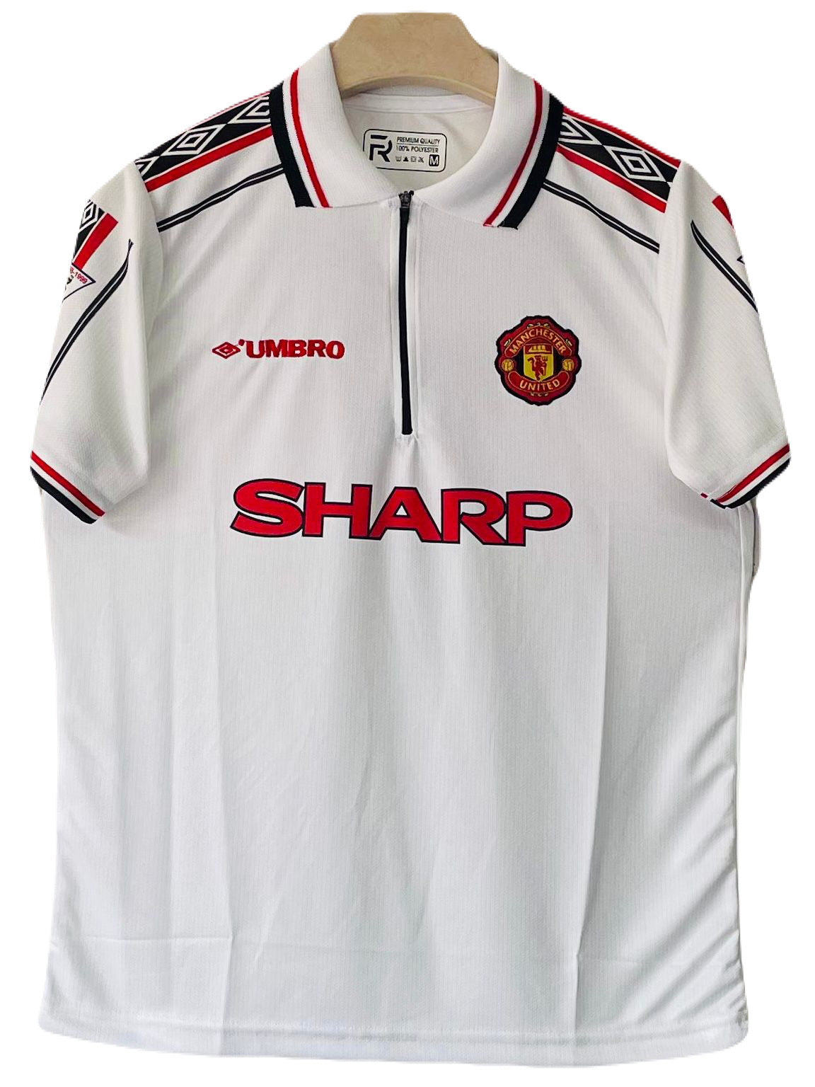 Manchester United 1998-99 Zip Type Away Kit Beckham Half Sleeve -  Ms Retro Store