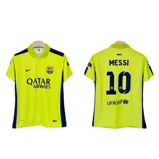 Barcelona Messi 2014-15 third kit collar type half sleeve P145 - ms retro store