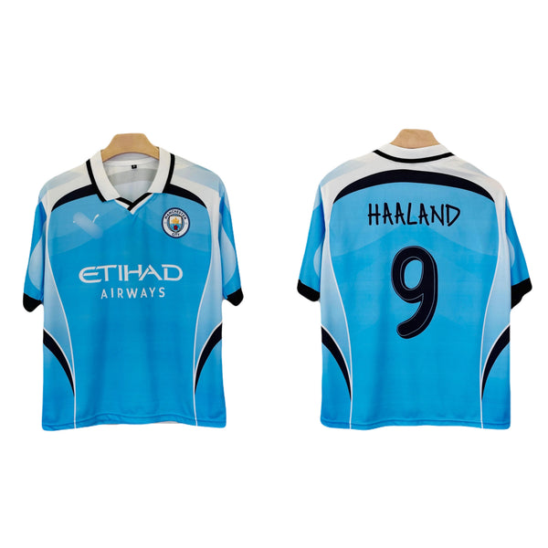 Haaland Manchester city  Home kit Five sleeve Collar Sublimation jersey- P2659