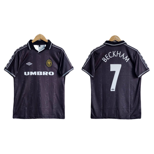 Beckham Manchester united 90S Edition collar  half sleeve jersey - P1738