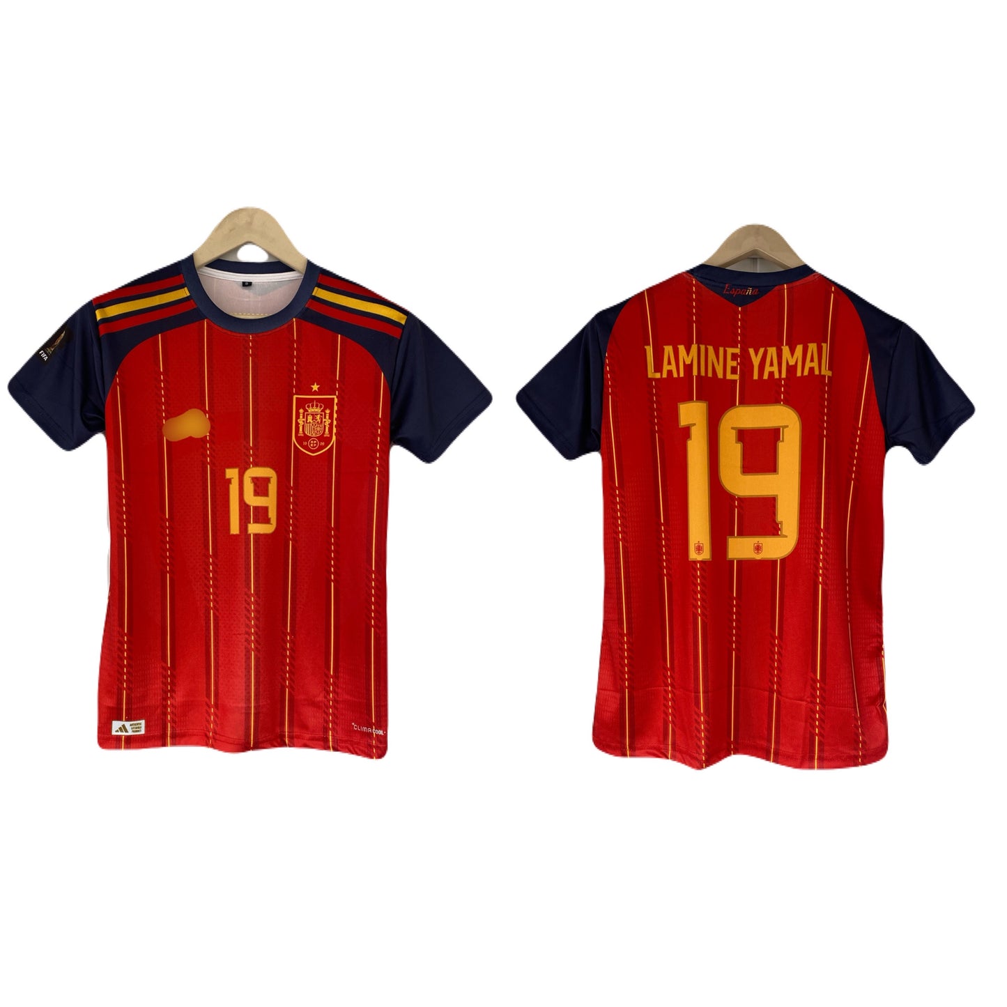 Lamine Yamal Spain 2026 World Cup Home Half Sleeve Sublimation Jersey -