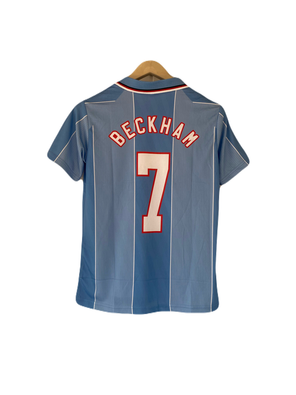 Beckham England 1996/97 Away kit Half Sleeve Embroidery - P2575