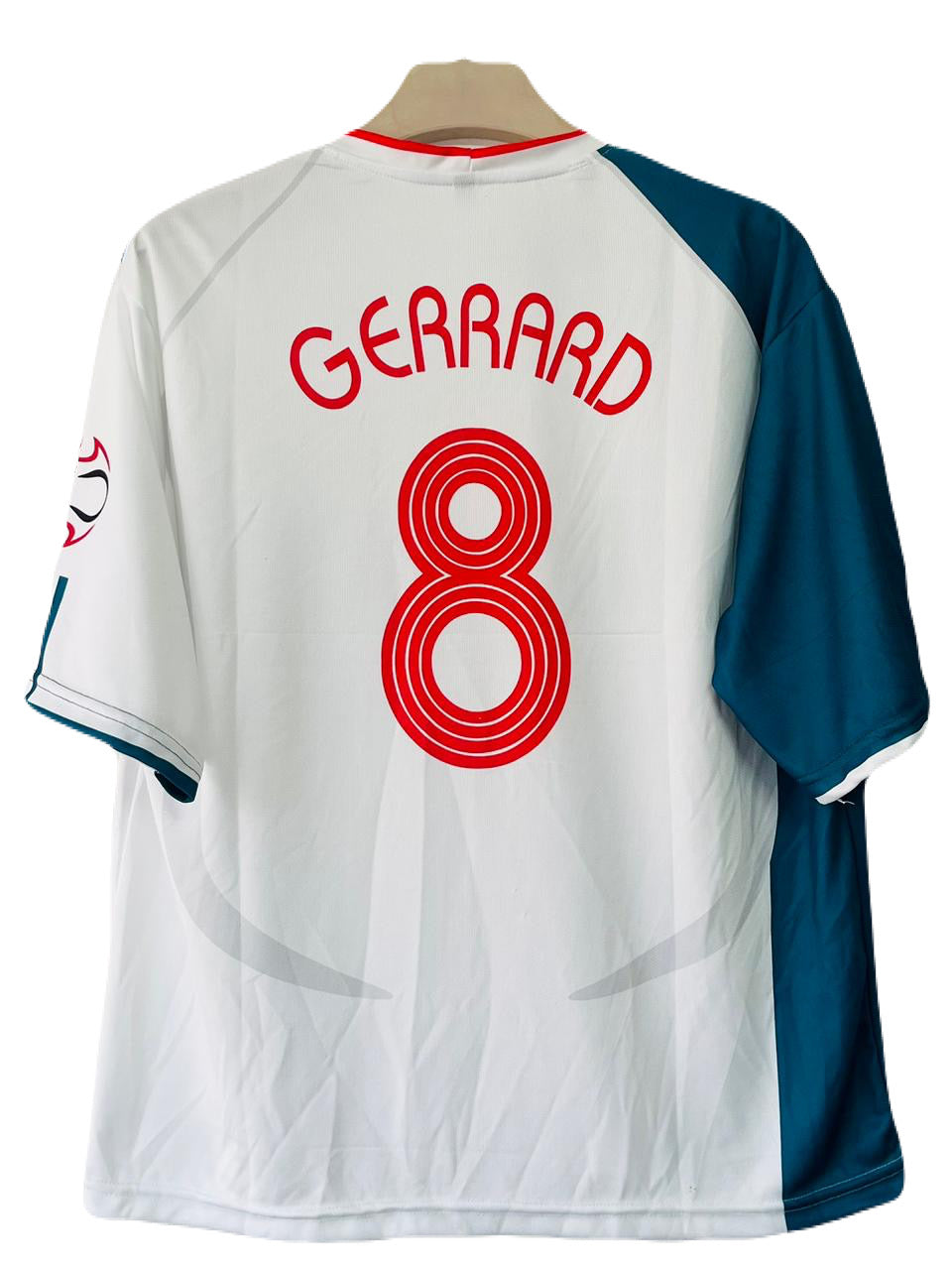 Liverpool Fc 2006-07 Third Kit Gerrard Five Sleeve - Ms Retro Store
