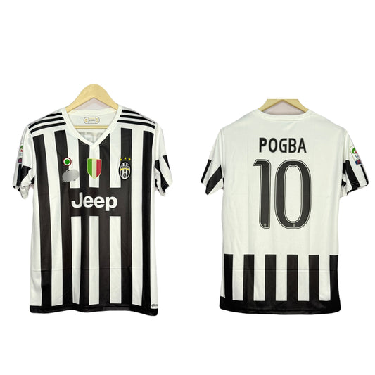 Juventus Fc 2015-16 Home Kit Pogba Half Sleeve - Ms Retro Store