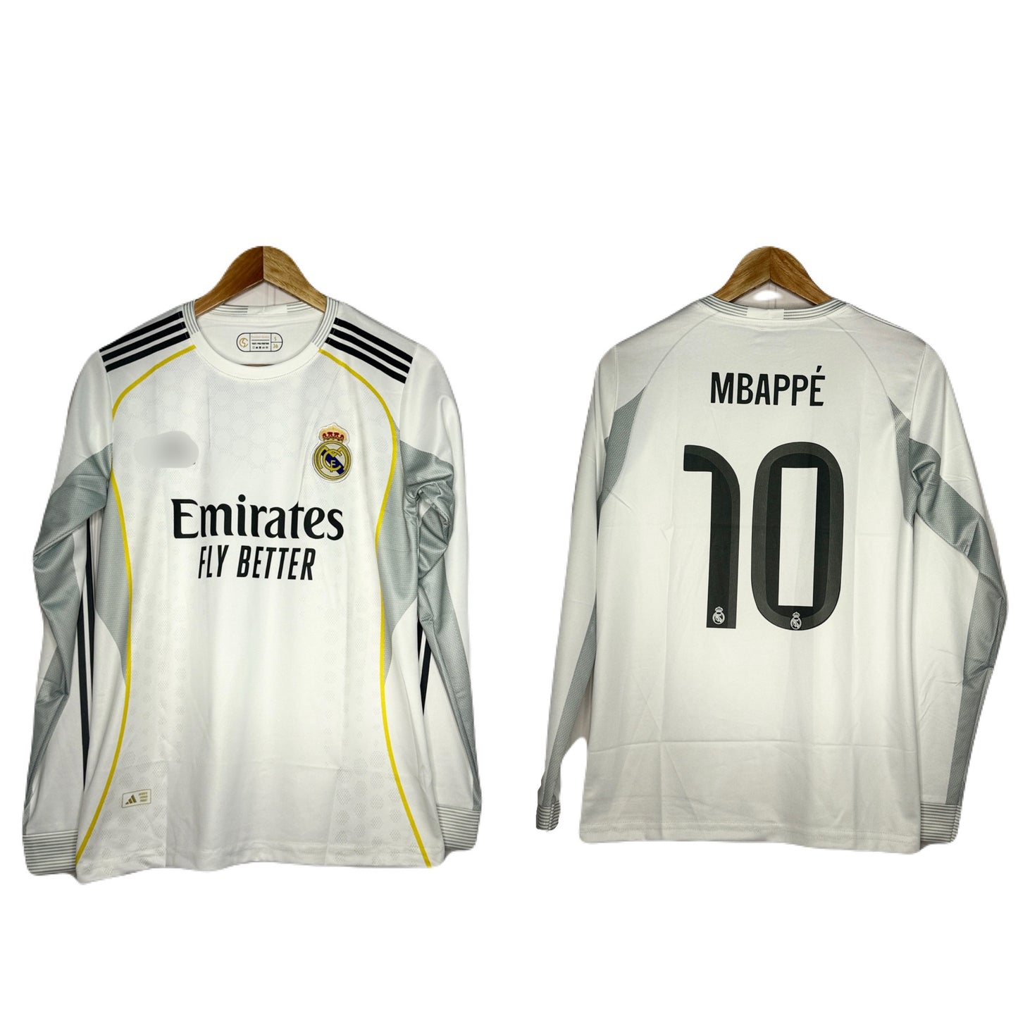 RealMadrid 2025-26 Home Kit Mbappe Full Sleeve P1229 - Ms Retro Store