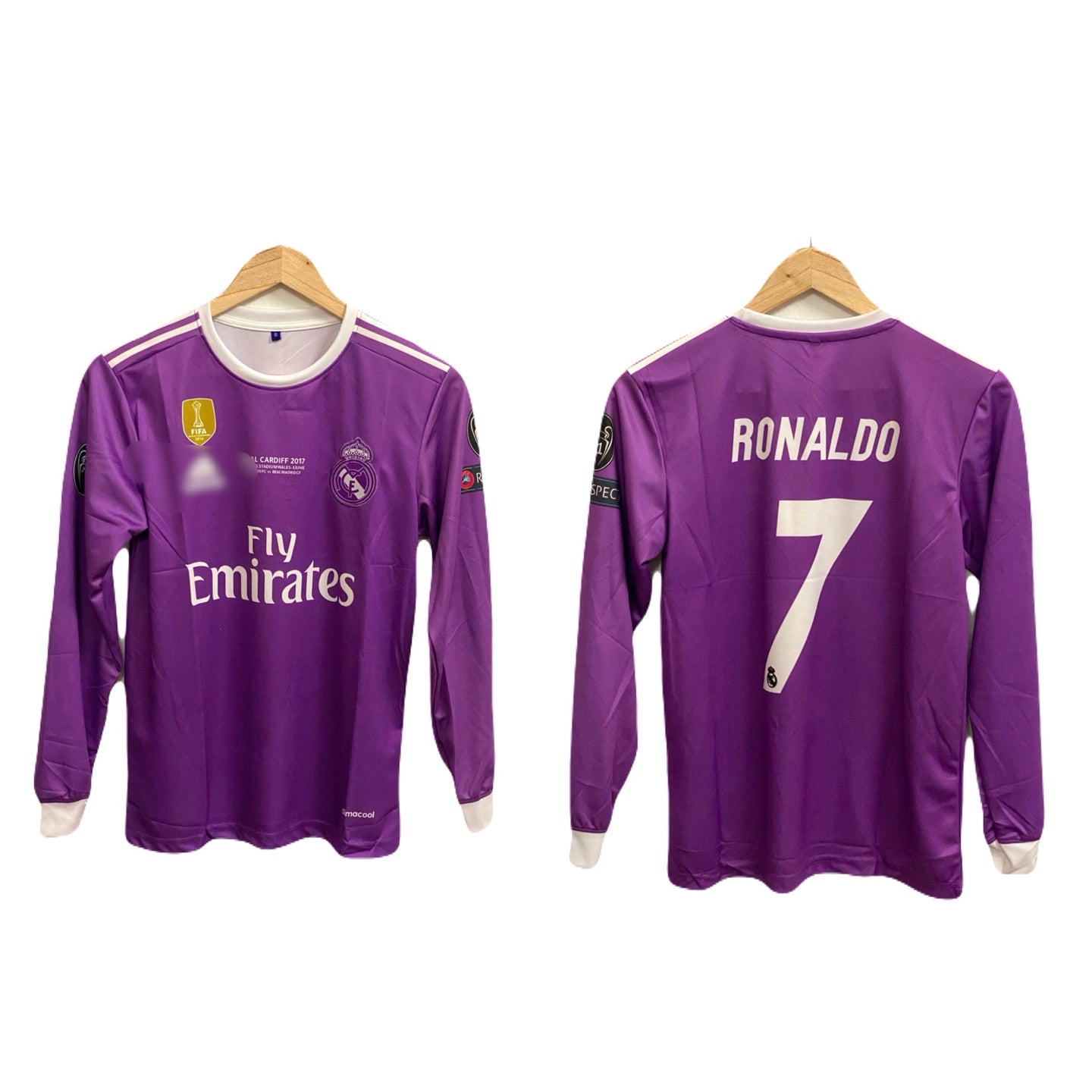 Ronaldo purple real madrid premium full sleeve P52 - ms retro store