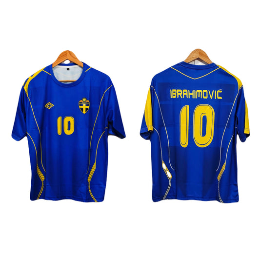 Sweden 2006-07 Away kit Ibrahimovic Five sleeve - P304 - Ms Retro Store