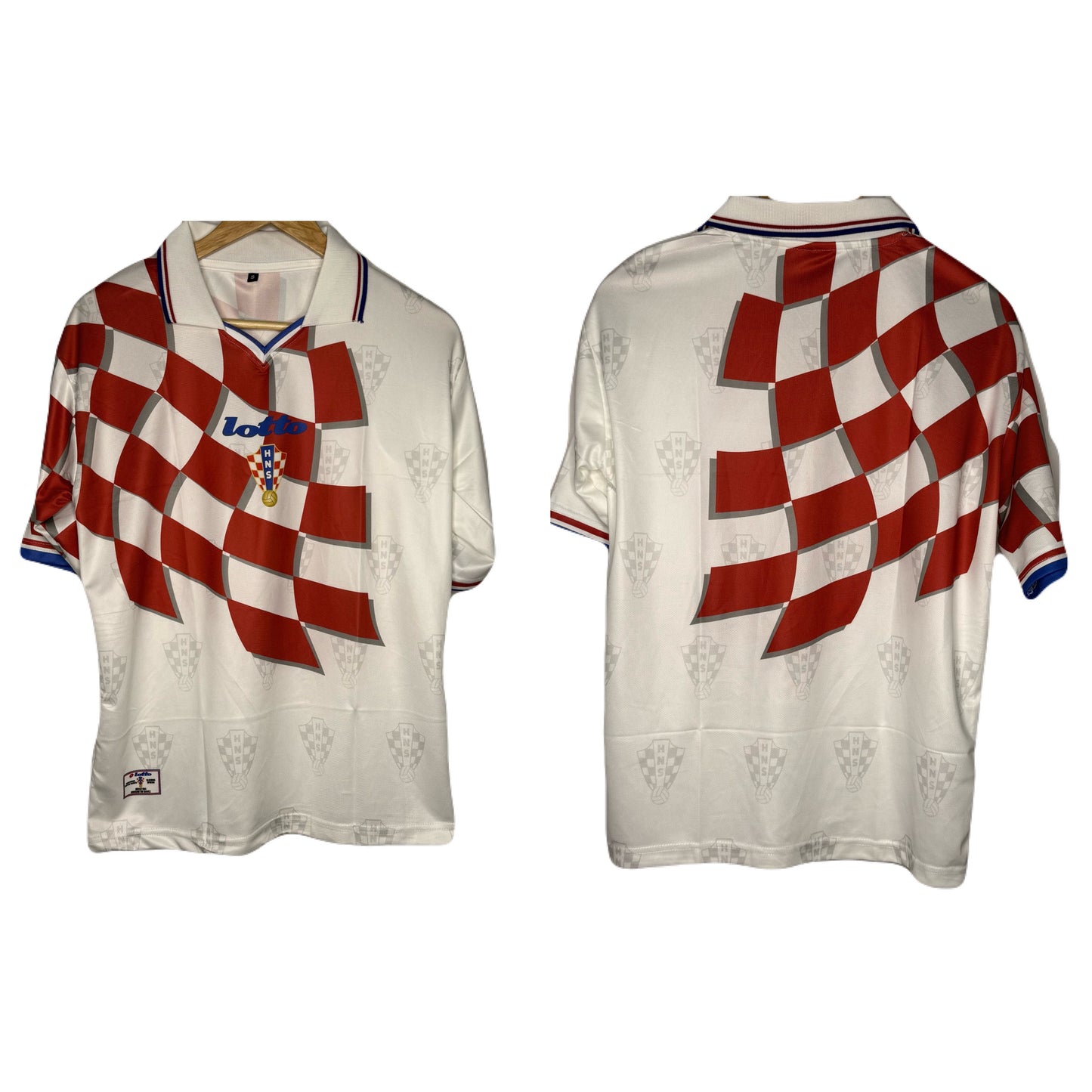 Croatia 1998-99 Home Kit Back Plain Five Sleeve - Ms Retro Store