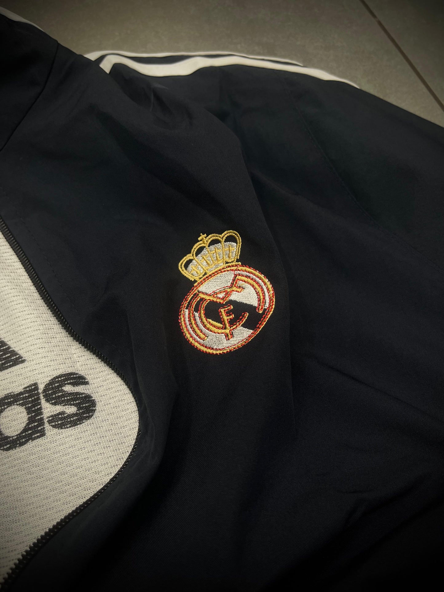 Real Madrid adidas track jacket full sleeve zip type - P1573 Ms retro store