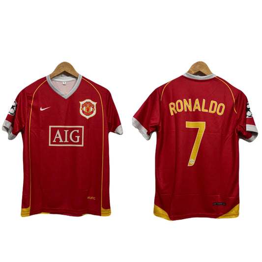 Manchester United 2006/07 Home kit Ronaldo Half sleeve - Ms Retro Store