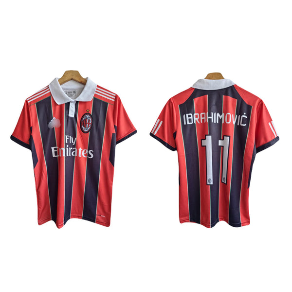 Ibrahimovic Ac milan 2006 home collar jersey -