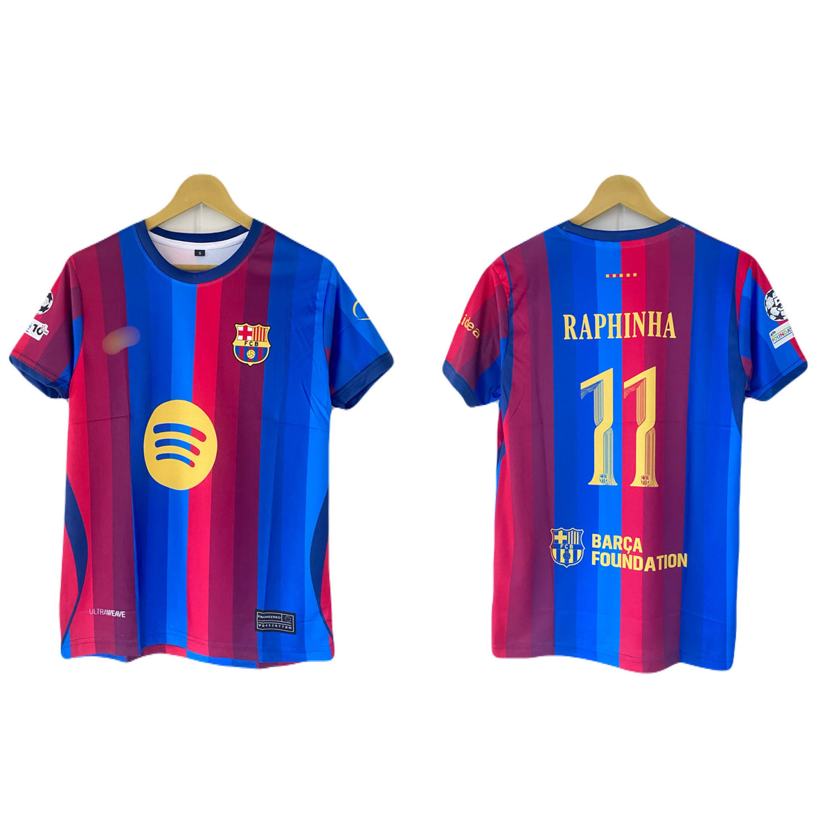 Raphinha Barcelona 2026-2027 Home Kit Half Sleeve Sublimation- P2806