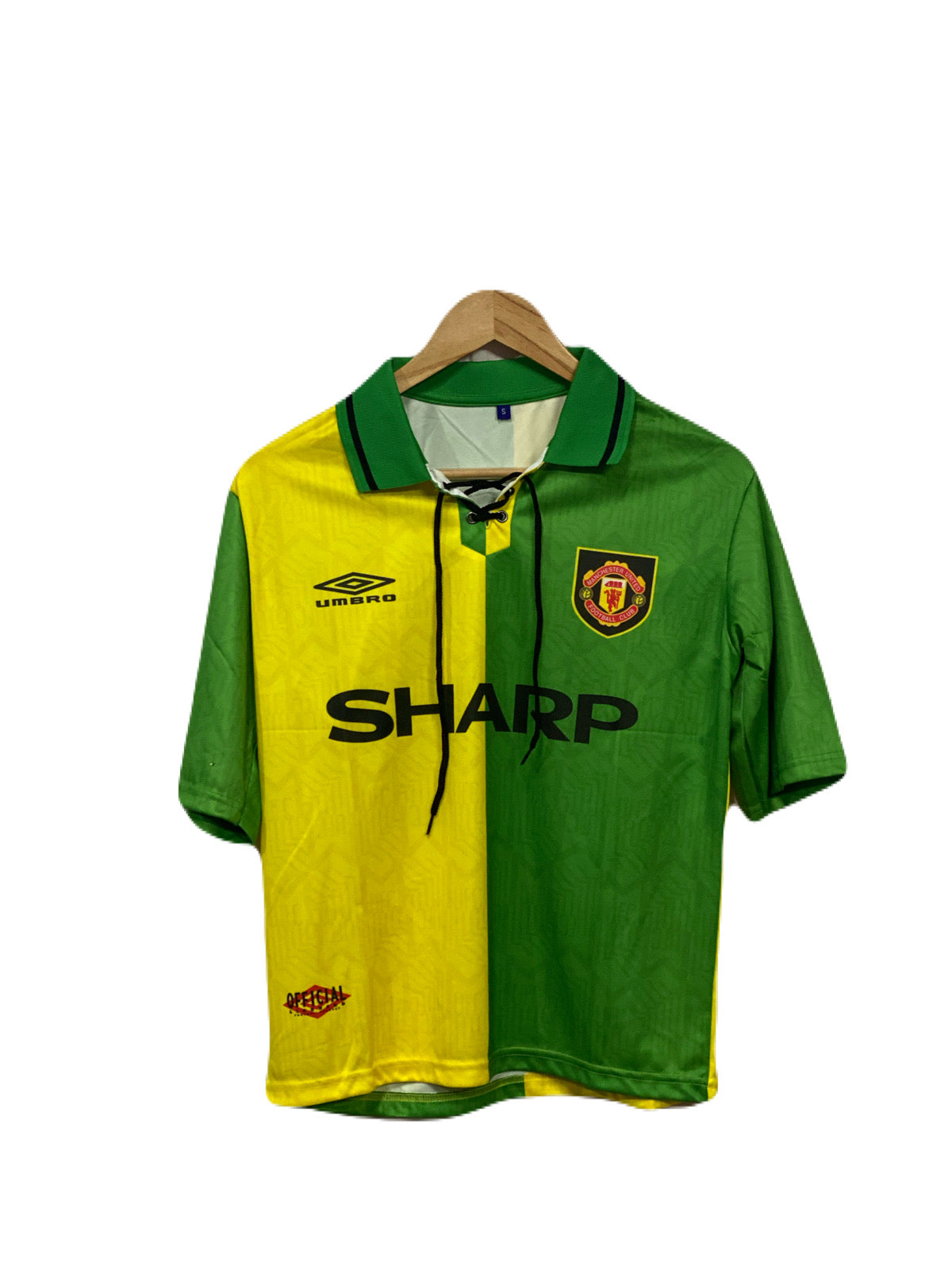 Manchester United 1992-94 Third kit Collar Lace - Up Five sleeve P519 - Ms Retro Store