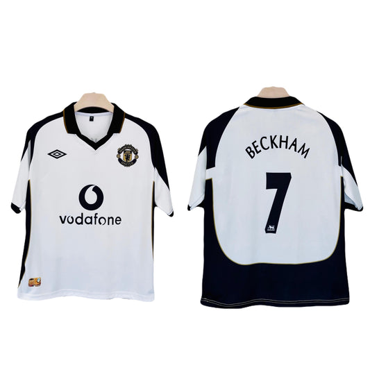 Manchester United 2001-02 Away Kit Beckham Five Sleeve - P384 Ms Retro Store