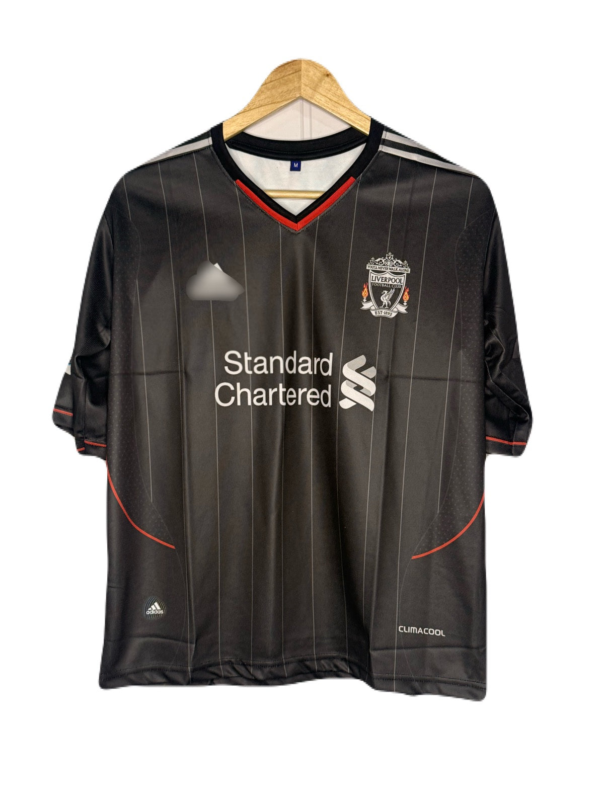Liverpool 2011-12 Away Kit Plain Back Five Sleeve - Ms Retro Store