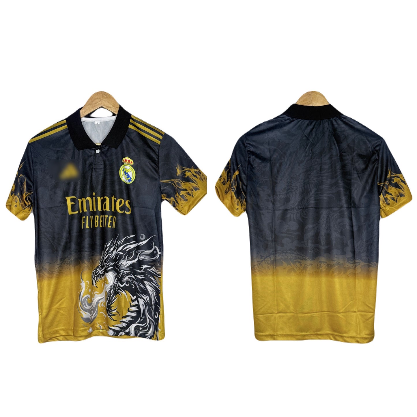 Real Madrid 2024-25 Dragon Edition Kit Half Sleeve Plain  - P875  Ms Retro Store