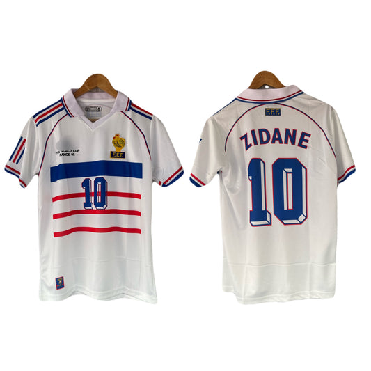 France 1998 World Cup jersey Zidane Half sleeve -  P1318 Ms Retro Store