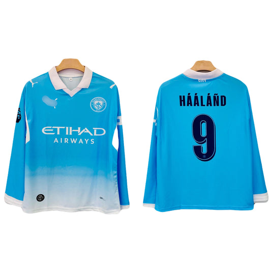 Haaland Manchester City full sleeve  Collar Sublimtion Jersey P2435