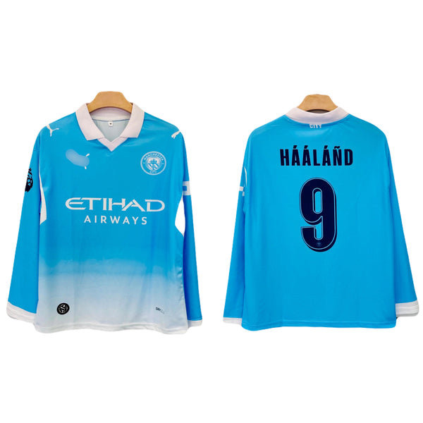 Haaland Manchester City full sleeve  Collar Sublimtion Jersey P2435