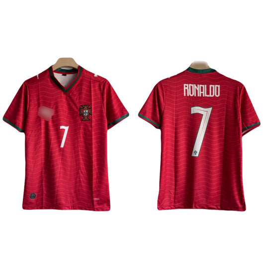 Portugal 2026 World Cup  home jersey Half sleeve ronaldo Embroidery - ms retro store