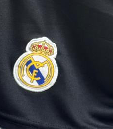 Real madrid black shorts - P1630 ms retro store /1